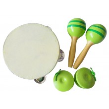 Musical Percussion Set with Packaging (Green)